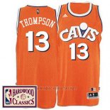 Camiseta Cleveland Cavaliers Tristan Thompson NO 13 Retro Naranja