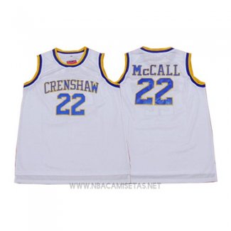 Camiseta Crenshaw Quincy McCall NO 22 Blanco