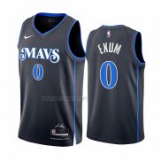 Camiseta Dallas Mavericks Dante Exum NO 0 Ciudad 2023-24 Azul