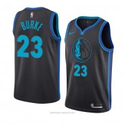 Camiseta Dallas Mavericks Trey Burke NO 23 Ciudad 2018-19 Azul