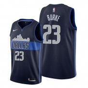Camiseta Dallas Mavericks Trey Burke NO 23 Statement Azul