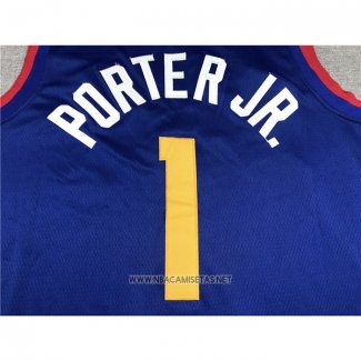 Camiseta Denver Nuggets Michael Porter JR. NO 1 Ciudad Negro