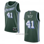Camiseta Detroit Pistons Saddiq Bey NO 41 Ciudad 2022-23 Verde