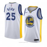 Camiseta Golden State Warriors Kendrick Nunn NO 25 Association 2018 Blanco