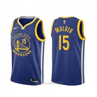 Camiseta Golden State Warriors Mychal Mulder NO 15 Icon Azul