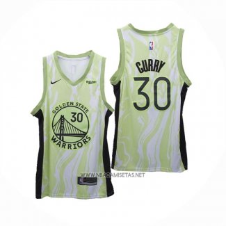 Camiseta Golden State Warriors Stephen Curry NO 30 Fashion Royalty Verde