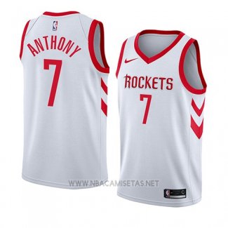 Camiseta Houston Rockets Carmelo Anthony NO 7 Association 2018 Blanco