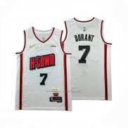 Camiseta Houston Rockets Kevin Durant NO 7 Ciudad 2024-25 Blanco