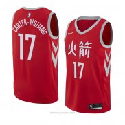 Camiseta Houston Rockets Michael Carter-Williams NO 17 Ciudad 2017-18 Rojo