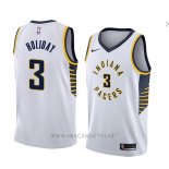 Camiseta Indiana Pacers Aaron Holiday NO 3 Association 2018 Blanco