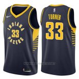 Camiseta Indiana Pacers Myles Turner NO 33 Icon 2017-18 Azul