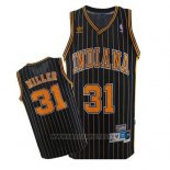 Camiseta Indiana Pacers Reggie Miller NO 31 Retro Negro