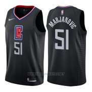 Camiseta Los Angeles Clippers Boban Marjanovic NO 51 Statement 2019 Negro