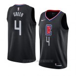 Camiseta Los Angeles Clippers Jamychal Green NO 4 Statement 2019 Negro