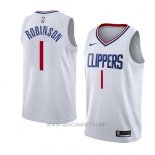 Camiseta Los Angeles Clippers Jerome Robinson NO 1 Association 2018 Blanco