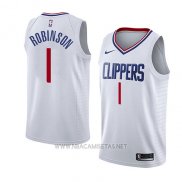 Camiseta Los Angeles Clippers Jerome Robinson NO 1 Association 2018 Blanco