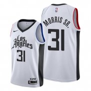 Camiseta Los Angeles Clippers Marcus Morris Sr. NO 31 Classic 2019-20 Blanco