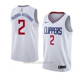 Camiseta Los Angeles Clippers Shai Gilgeous-Alexander NO 2 Association 2018 Blanco