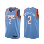 Camiseta Los Angeles Clippers Shai Gilgeous Alexander NO 2 Ciudad Azul