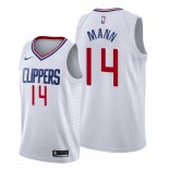 Camiseta Los Angeles Clippers Terance Mann NO 14 Association 2019-20 Blanco