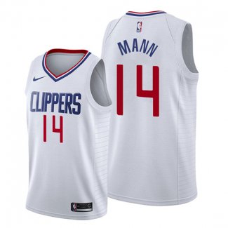 Camiseta Los Angeles Clippers Terance Mann NO 14 Association 2019-20 Blanco