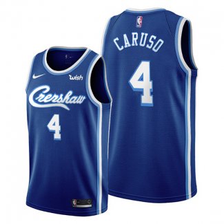 Camiseta Los Angeles Lakers Alex Caruso NO 4 Classic Edition 2019-20 Azul