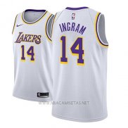 Camiseta Los Angeles Lakers Brandon Ingram NO 14 Association 2018 Blanco