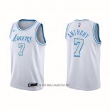 Camiseta Los Angeles Lakers Carmelo Anthony NO 7 Ciudad 2020-21 Blanco