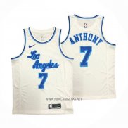 Camiseta Los Angeles Lakers Carmelo Anthony NO 7 Classic 2019-20 Blanco