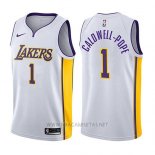 Camiseta Los Angeles Lakers Kentavious Caldwell-Pope NO 1 Association 2017-18 Blanco