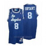 Camiseta Los Angeles Lakers Kobe Bryant NO 8 Retro Azul