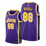 Camiseta Los Angeles Lakers Markieff Morris NO 88 Statement 2019-20 Violeta