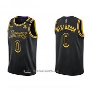 Camiseta Los Angeles Lakers Russell Westbrook NO 0 Mamba 2021-22 Negro