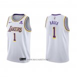 Camiseta Los Angeles Lakers Trevor Ariza NO 1 Association 2021-22 Blanco