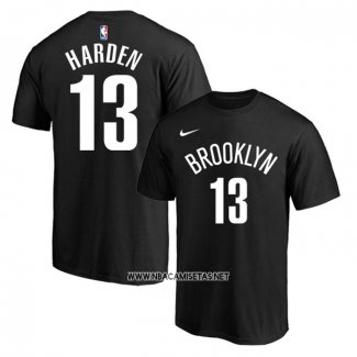 Camiseta Manga Corta Brooklyn Nets James Harden Negro