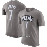 Camiseta Manga Corta Brooklyn Nets Kevin Durant Statement Gris