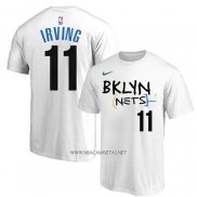 Camiseta Manga Corta Brooklyn Nets Kyrie Irving Ciudad 2022-23 Blanco