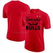 Camiseta Manga Corta Chicago Bulls Rojo1