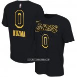Camiseta Manga Corta Los Angeles Lakers Kyle Kuzma Negro