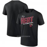 Camiseta Manga Corta Miami Heat 2023 NBA Finals Skip Pass Negro