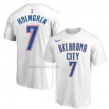 Camiseta Manga Corta Oklahoma City Thunder Chet Holmgren Blanco