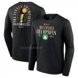 Camiseta Manga Larga Boston Celtics 2024 NBA Finals Champions Signature Negro