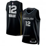 Camiseta Memphis Grizzlies Ja Morant NO 12 Select Series Negro