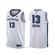 Camiseta Memphis Grizzlies Jaren Jackson NO 13 Association Blanco