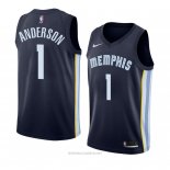 Camiseta Memphis Grizzlies Kyle Anderson NO 1 Icon 2018 Azul