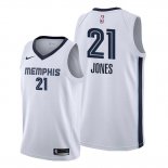 Camiseta Memphis Grizzlies Tyus Jones NO 21 Association Blanco