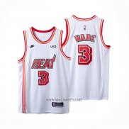 Camiseta Miami Heat Dwyane Wade NO 3 Classic 2022-23 Blanco