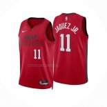 Camiseta Miami Heat Jaime Jaquez Jr. NO 11 Ciudad 2024-25 Rojo