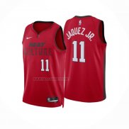 Camiseta Miami Heat Jaime Jaquez Jr. NO 11 Ciudad 2024-25 Rojo
