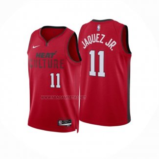 Camiseta Miami Heat Jaime Jaquez Jr. NO 11 Ciudad 2024-25 Rojo